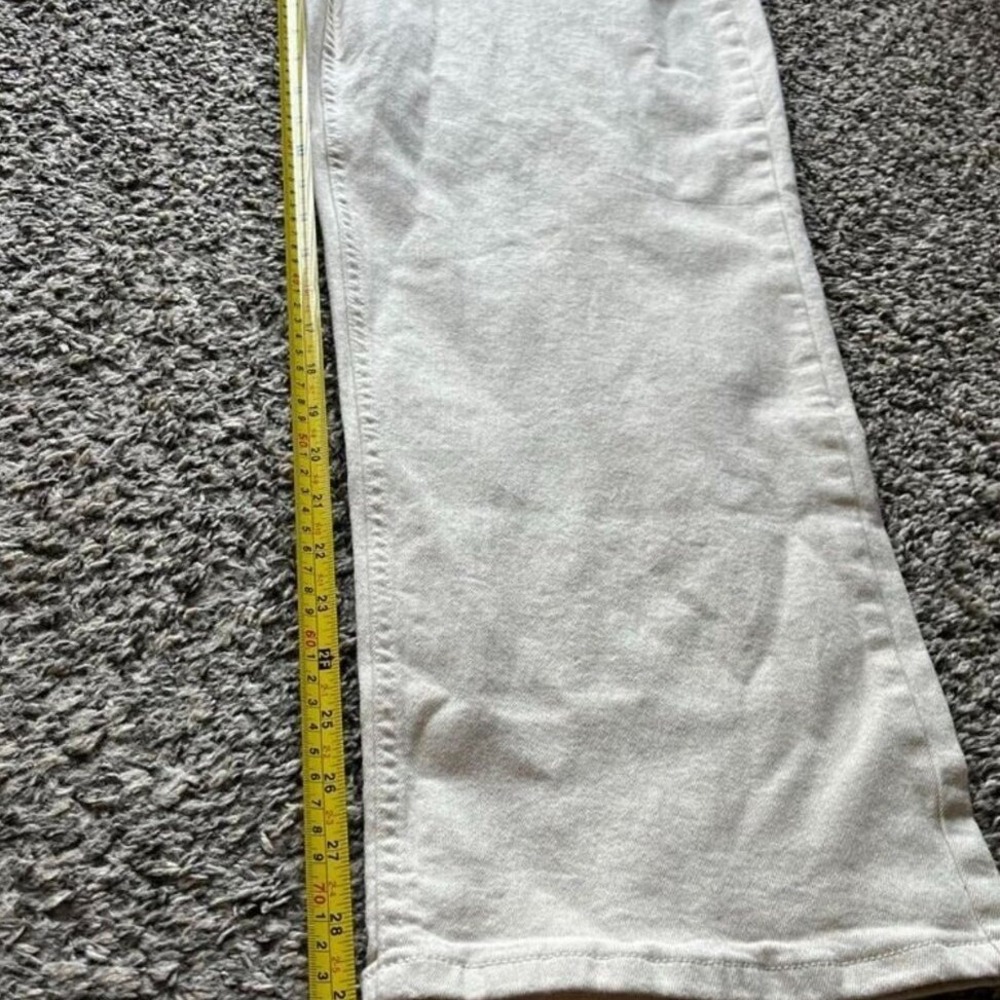 Calvin Klein Jeans Mens 32 High Rise 90s Fit Off White Cream Straight Leg Denim - Picture 5 of 7